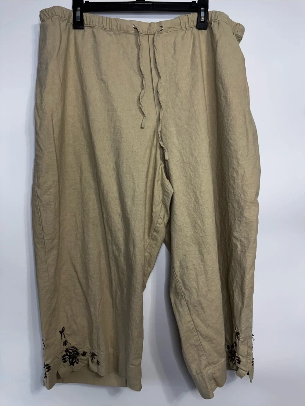 Light Tan Button-Up Shirt and Matching Pant Set